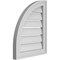 Ekena Millwork Quarter Round Top Left Surface Mount PVC Gable Vent w/ 2"W x 1-1/2"P Brickmould Frame, 16"W x 20"H GVPQL16X2002SF - alternate 2